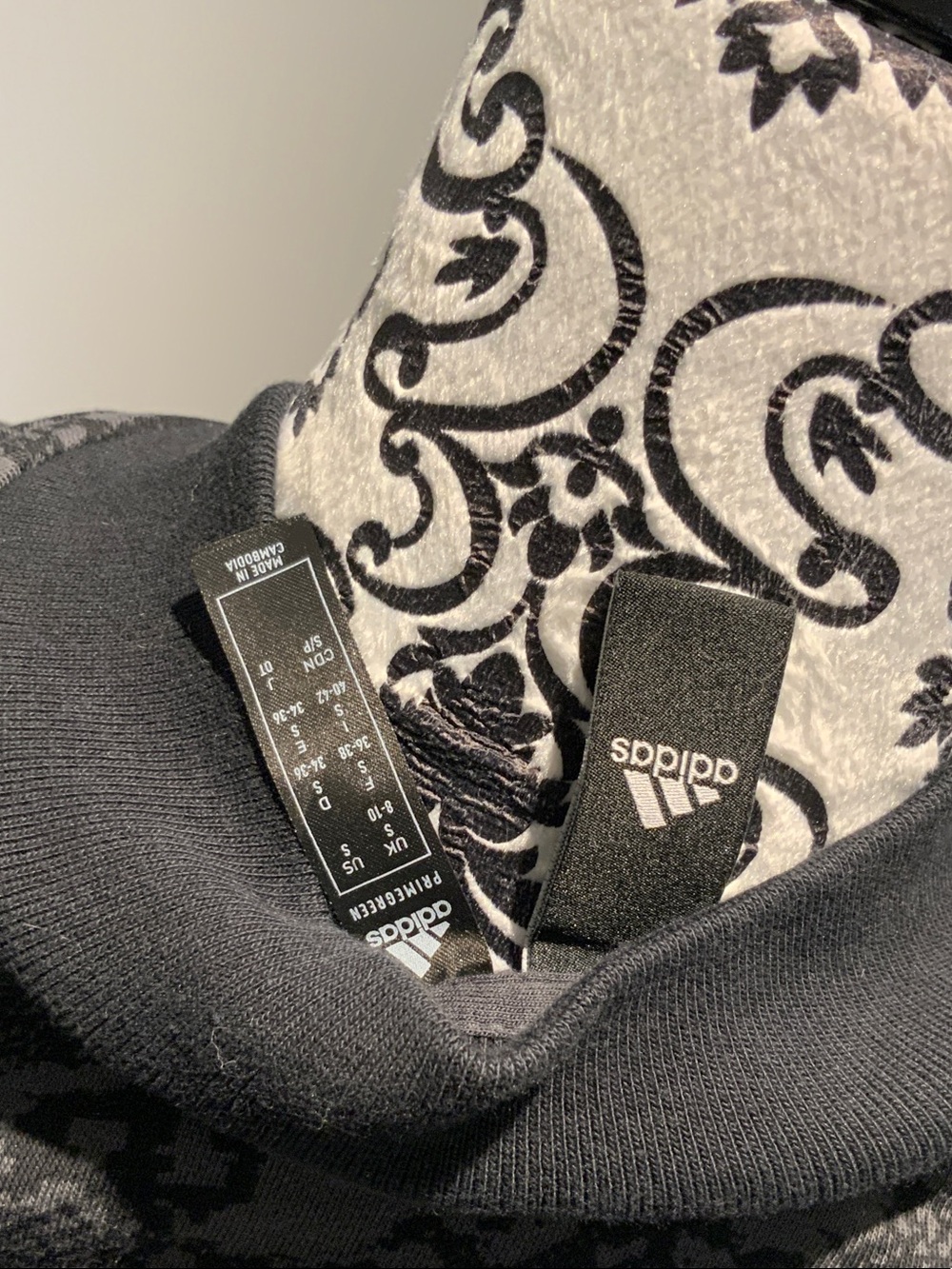 adidas Women's Black Patterned Track Jacket - Picture 2 of 3
